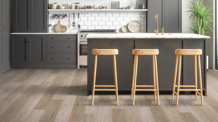 Crimson-Shore_Bayou-hardwood in kitchen