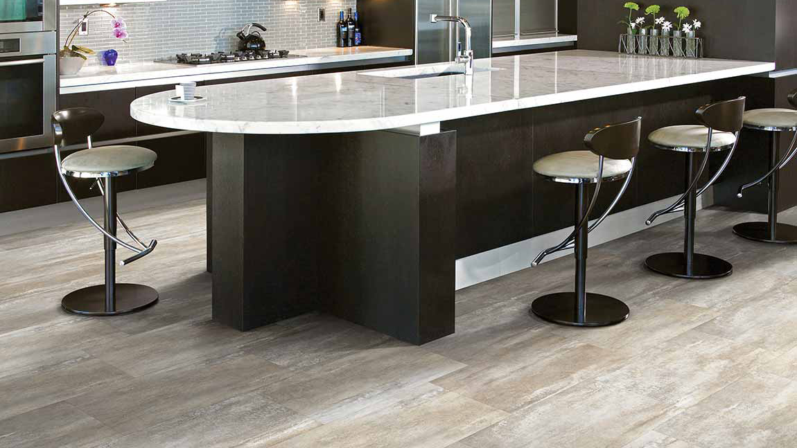 tile flooring in kitchen